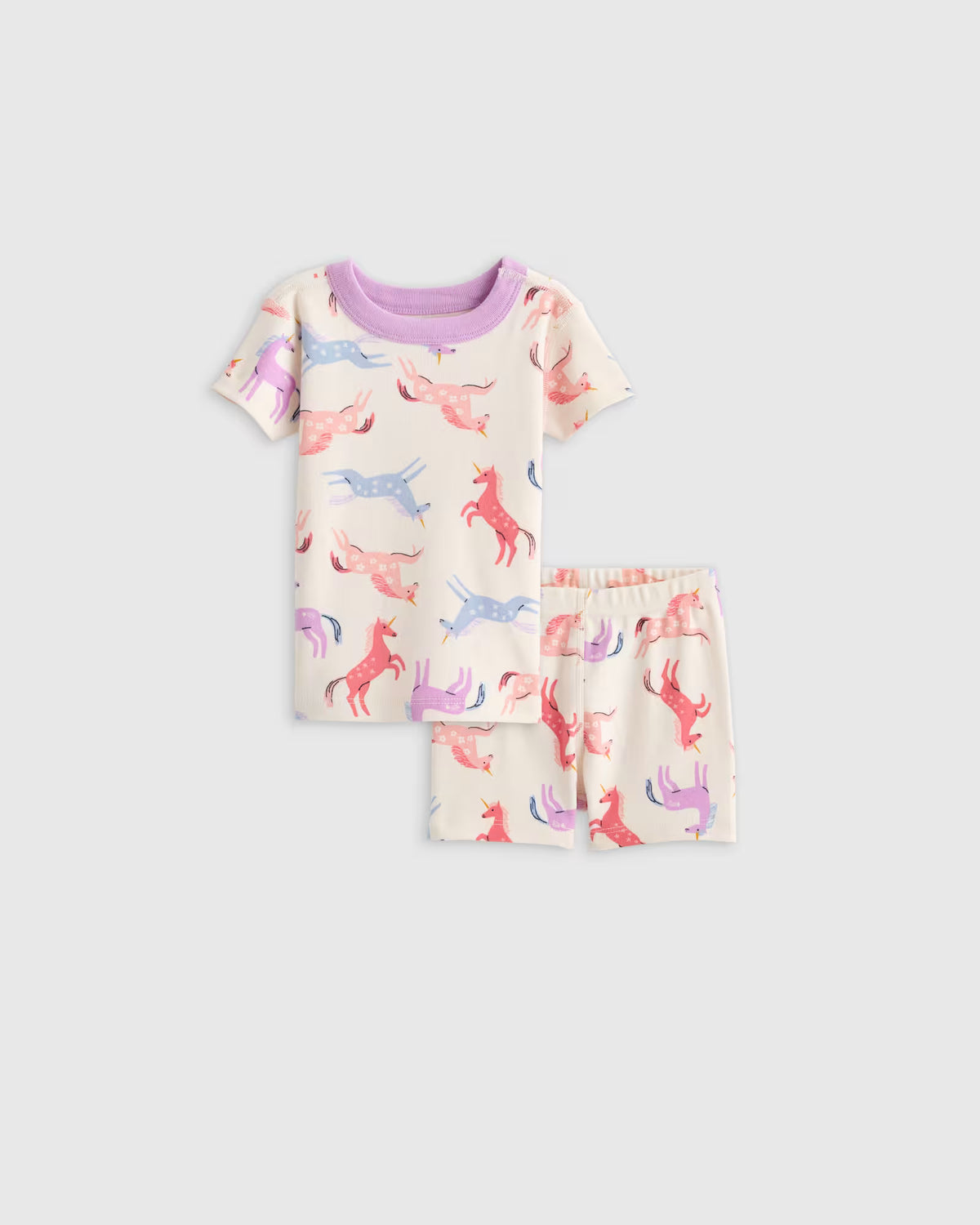 100% Organic Cotton Short Sleeve and Shorts Pajama Set - US 7533