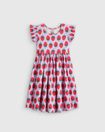 Organic Cotton Sleeveless Ruffle Dress - US 6308