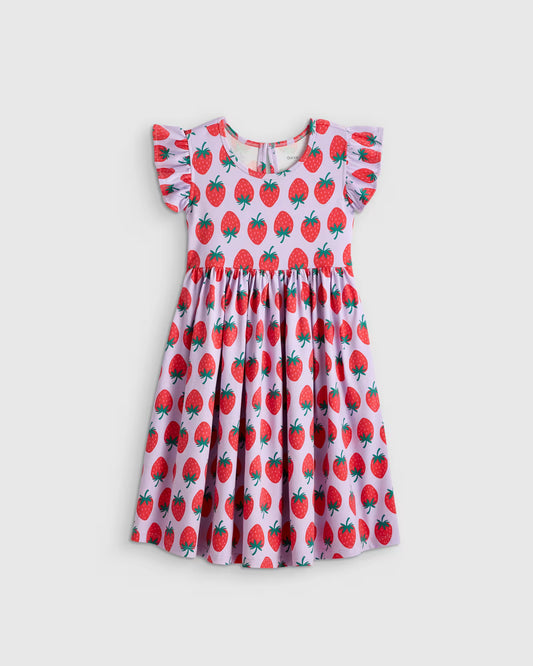 Organic Cotton Sleeveless Ruffle Dress - US 6308