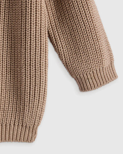 100% Organic Cotton Fisherman Tunic Sweater - US 3886