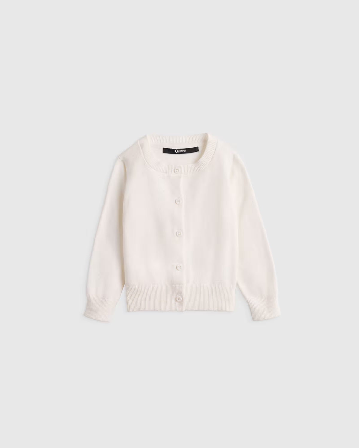 100% Organic Cotton Crewneck Cardigan - US 3785