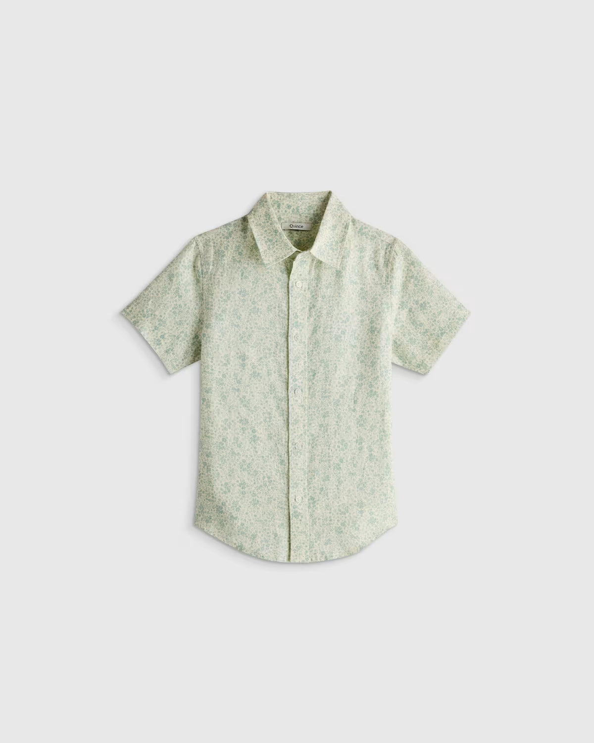 100% European Linen Printed Short Sleeve Shirt - US 2990