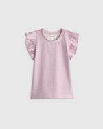 Ruffle Sleeve Organic Cotton Top - US 9605