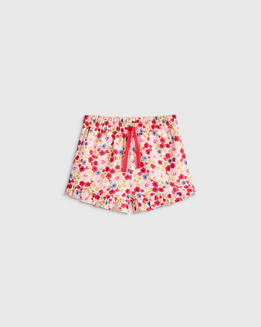 Girls Ruffle Hem Woven Short - US 1887