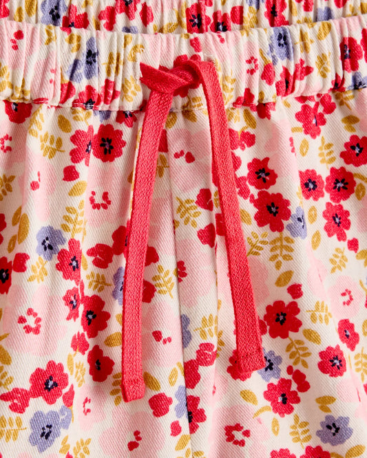 Girls Ruffle Hem Woven Short - US 1887