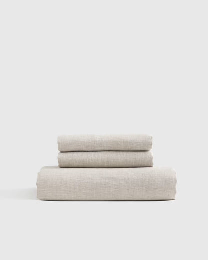 European Linen Chambray Fitted Sheet Set - US 1824