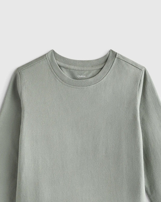 100% Organic Cotton Jersey Long Sleeve Tee - US 9266