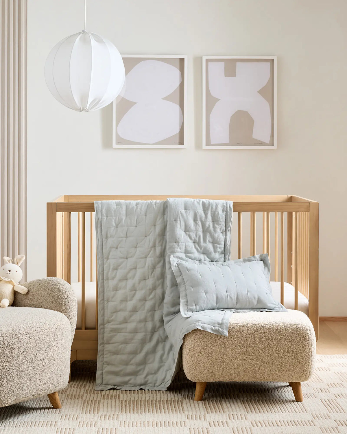 European Linen Toddler Dream Quilt & Sham Set - US 1749