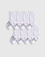 Organic Cotton Calf Sock 8-pack - US 8932