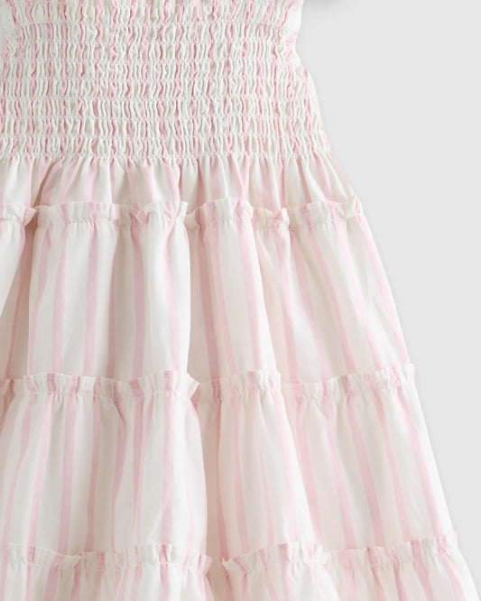 100% Organic Cotton Poplin Smocked Dress - US 8411