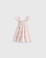 100% Organic Cotton Poplin Smocked Dress - US 8411