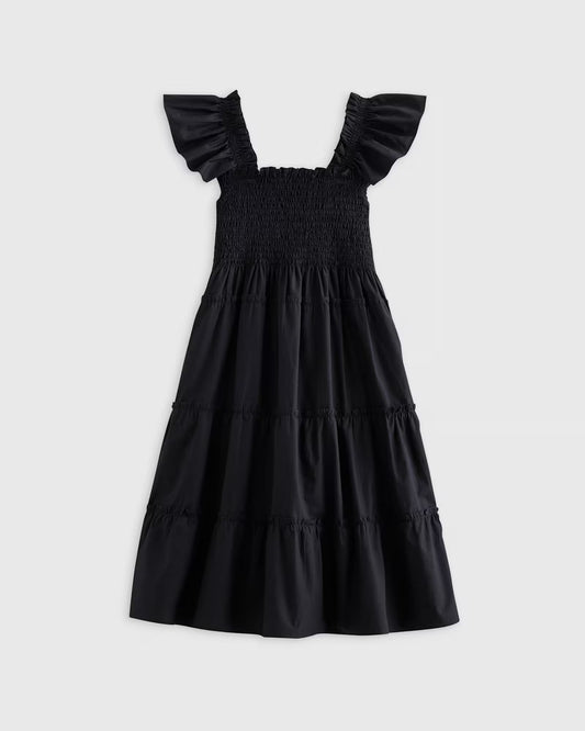 100% Organic Cotton Poplin Smocked Dress - US 9800