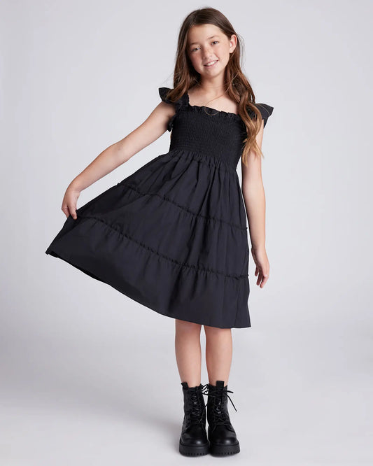 100% Organic Cotton Poplin Smocked Dress - US 9800