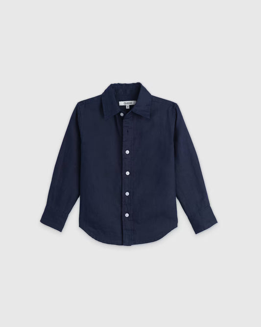 100% European Linen Long Sleeve Shirt - US 9987
