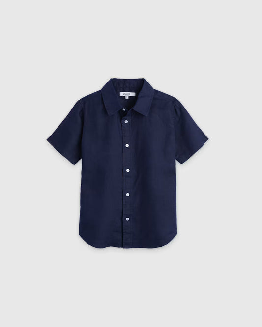 100% European Linen Short Sleeve Shirt - US 8815