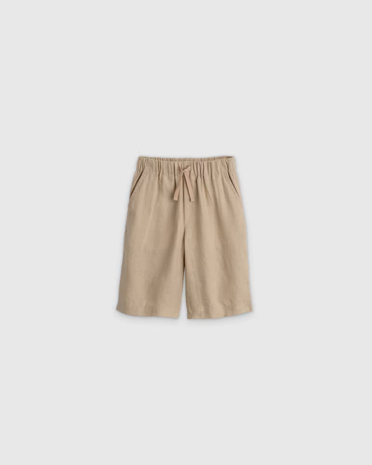 100% European Linen Pull-On Shorts - US 8132