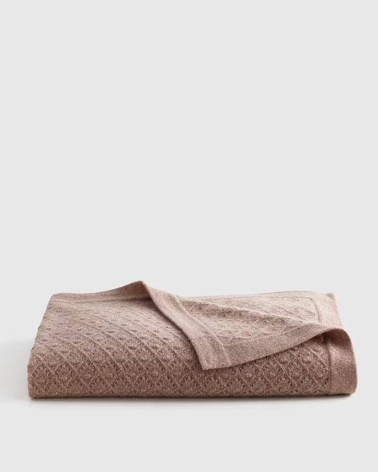 Mongolian Cashmere Pointelle Baby Blanket - US 2851