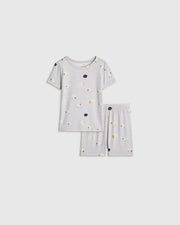Bamboo Short Sleeve and Shorts Pajama Set - US 8036
