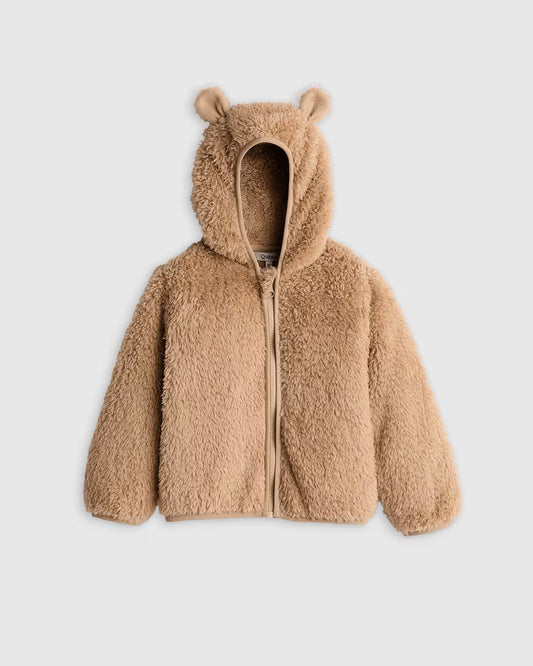 Recycled Sherpa Fleece Bear Hood Jacket - US 9226