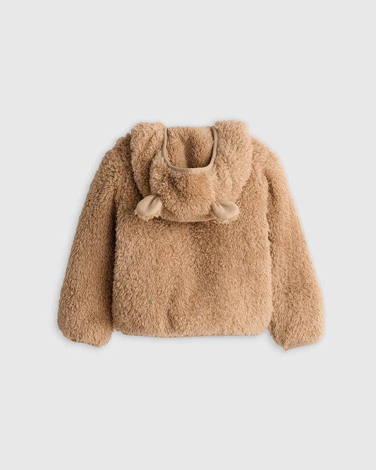 Recycled Sherpa Fleece Bear Hood Jacket - US 9226