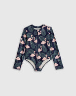 Long Sleeve Zip-Up Swimsuit - US 2612