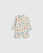 Long Sleeve Zip-Up Rash Guard One-Piece - US 4830