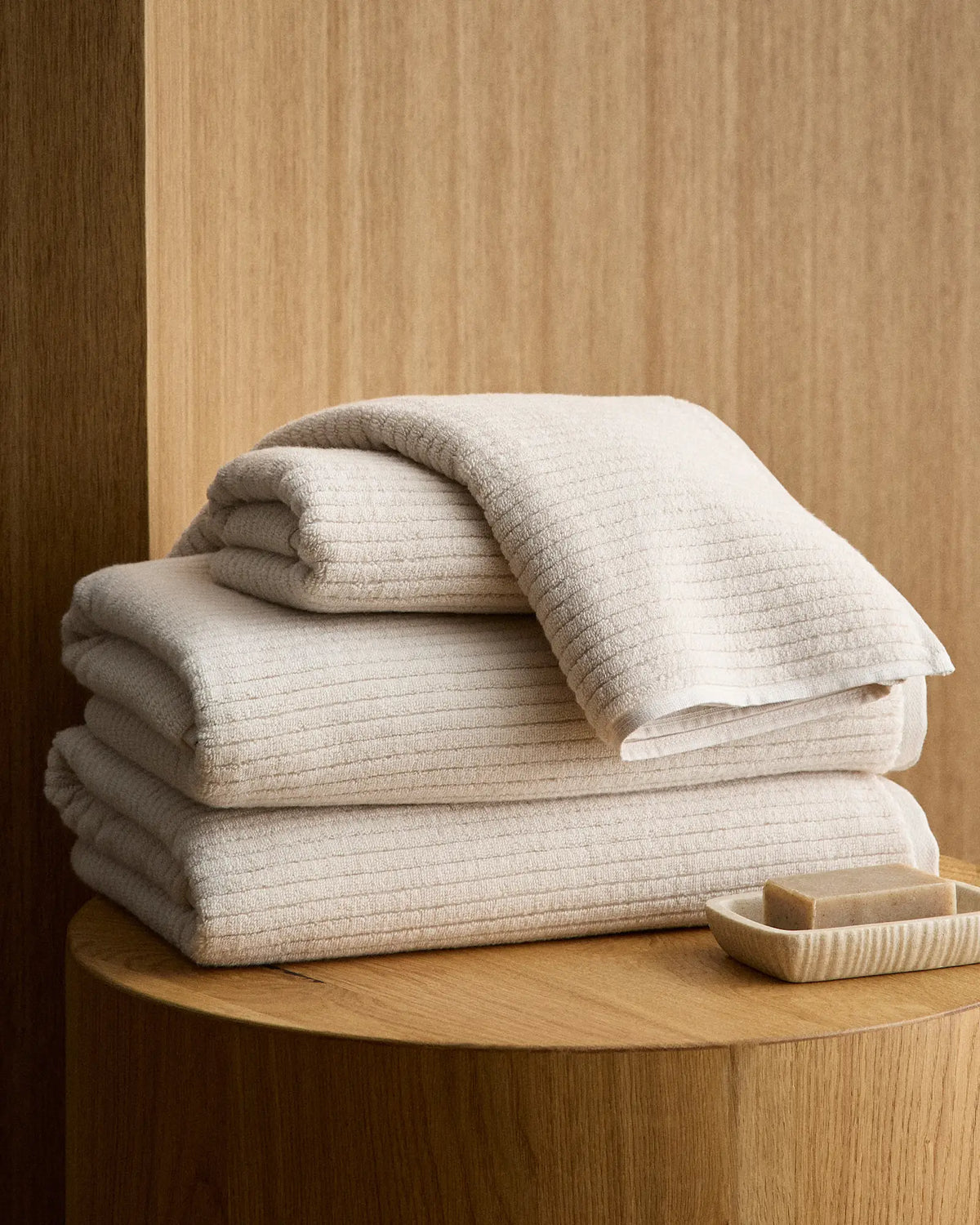 Ribbed Organic Turkish Cotton Bath Bundle (4 pieces) - US 9906
