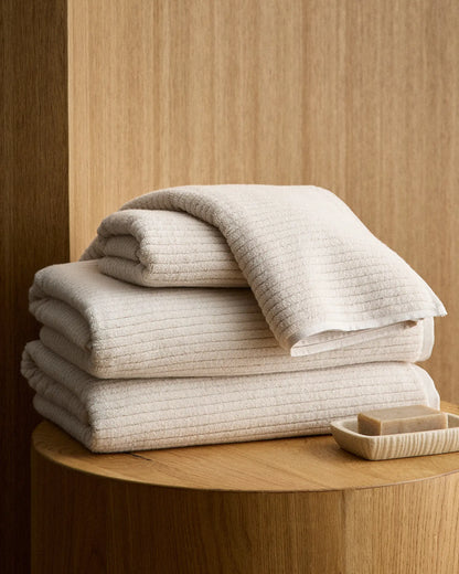 Ribbed Organic Turkish Cotton Bath Bundle (4 pieces) - US 9906