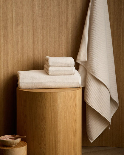 Ribbed Organic Turkish Cotton Bath Sheet Bundle (4 pieces) - US 9036