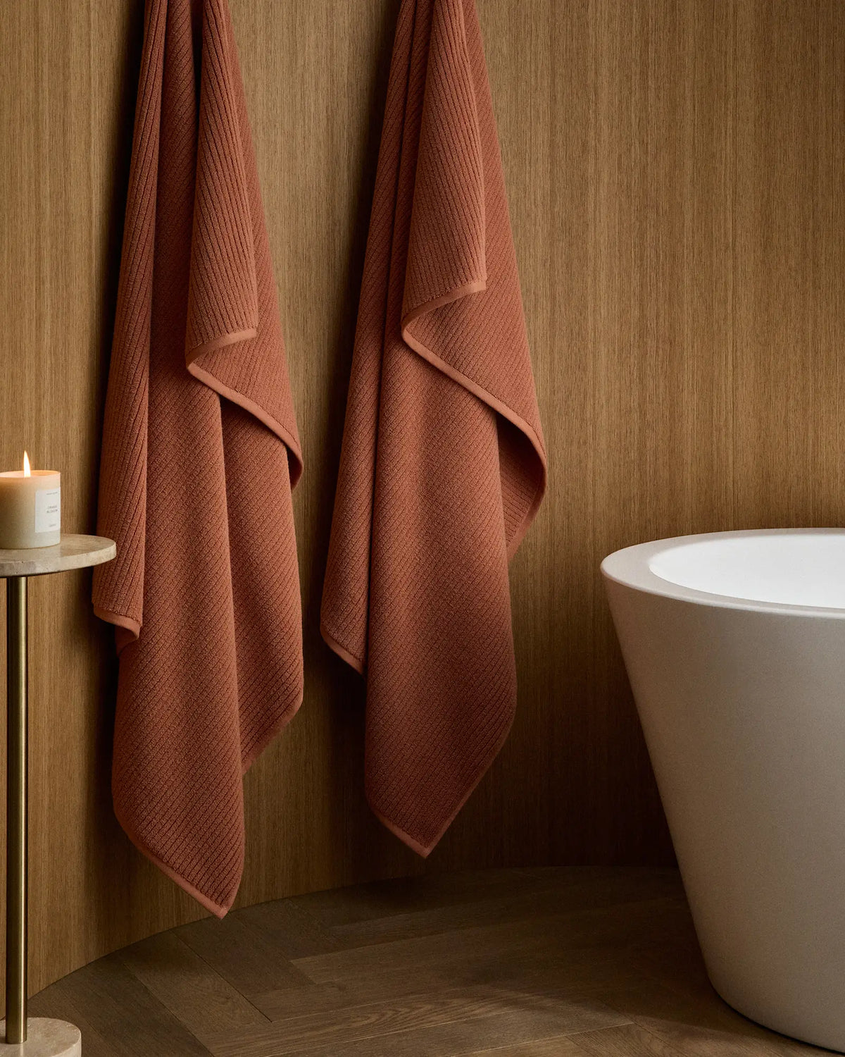 Ribbed Organic Turkish Cotton Bath Sheet Bundle (4 pieces) - US 8551