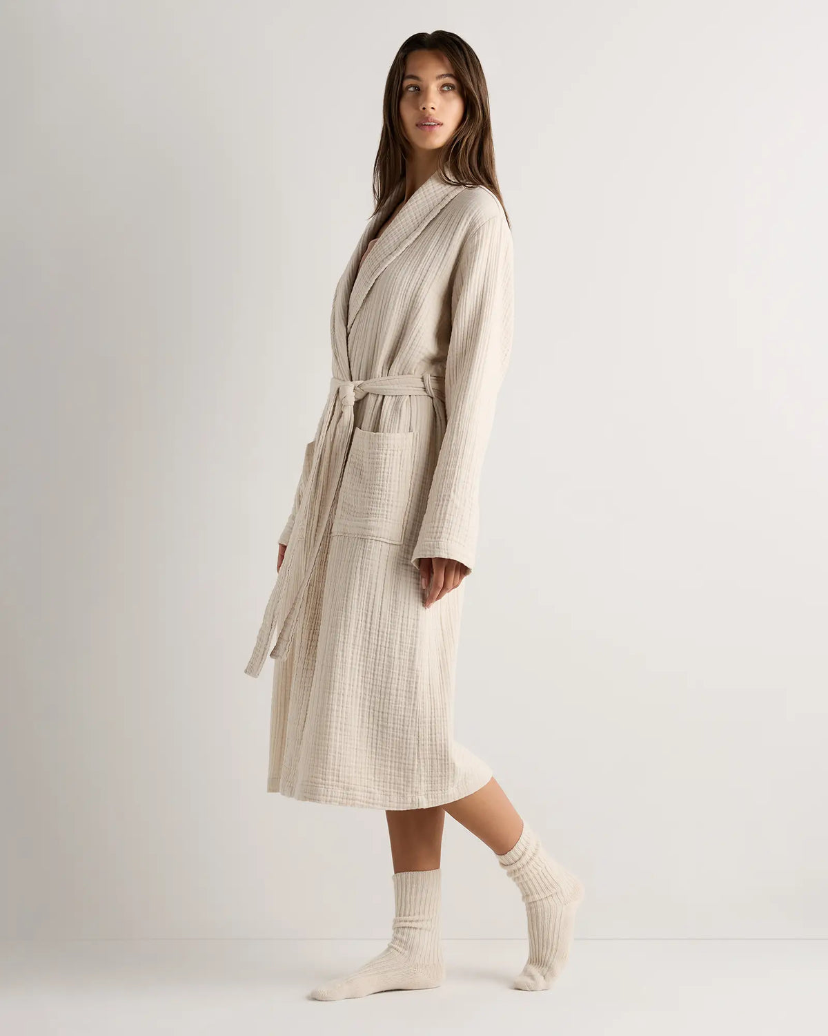 Soft Layered Turkish Cotton Robe - US 9728
