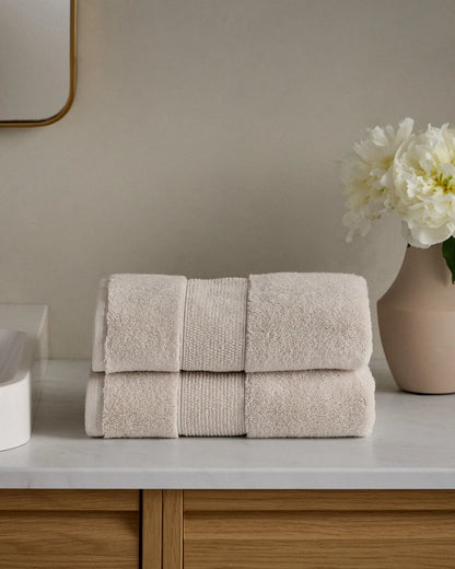 Classic Organic Turkish Cotton Hand Towel (Set of 2) - US 7446