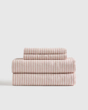 Dusty Mauve/White Stripe