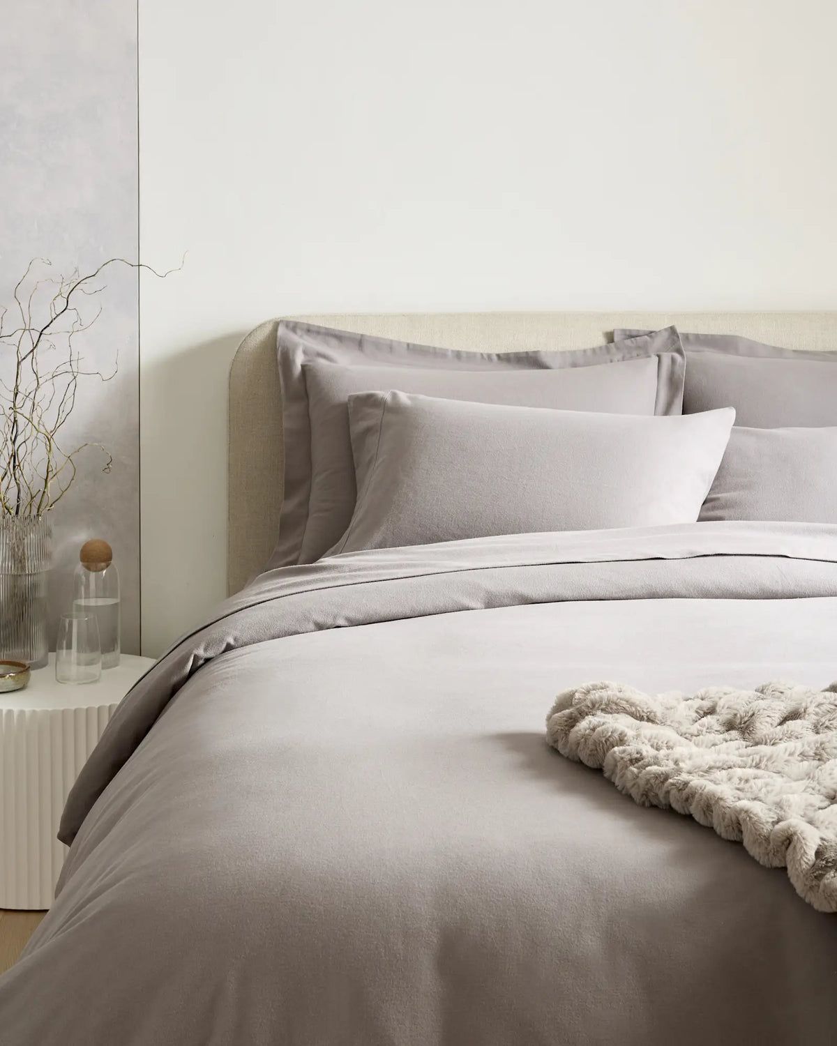 Luxury Organic Flannel Duvet Cover Set - US 7968