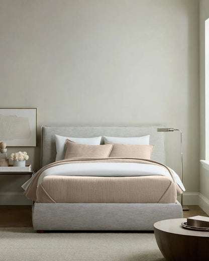 Organic Ribbed Cotton Coverlet Set - US 1360