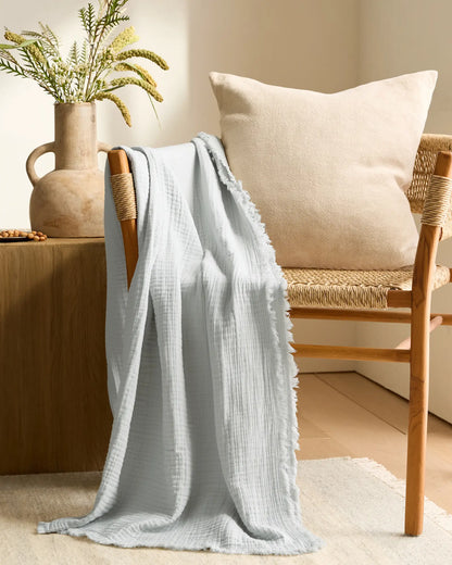 Organic Cotton Gauze Throw - US 3476