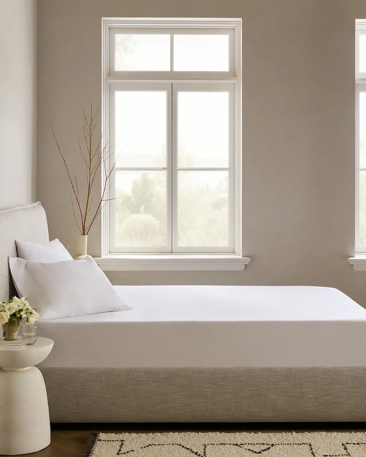 Organic Crisp Percale Fitted Sheet Set - US 9787