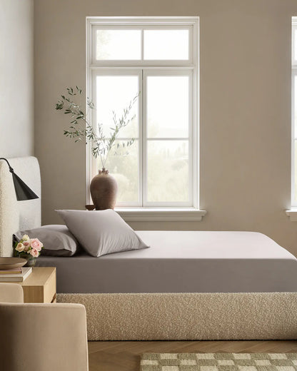 Organic Crisp Percale Fitted Sheet Set - US 0879