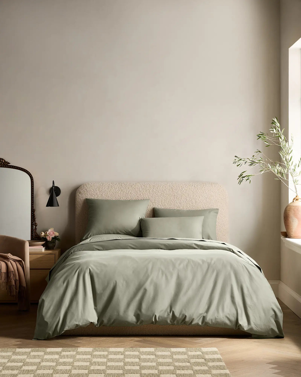 Organic Crisp Percale Sham Set - US 5065