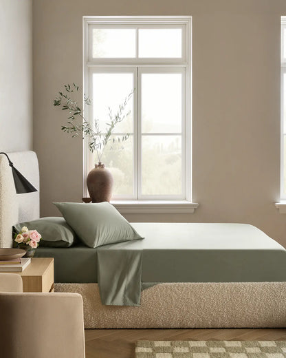 Organic Crisp Percale Sheet Set - US 7861