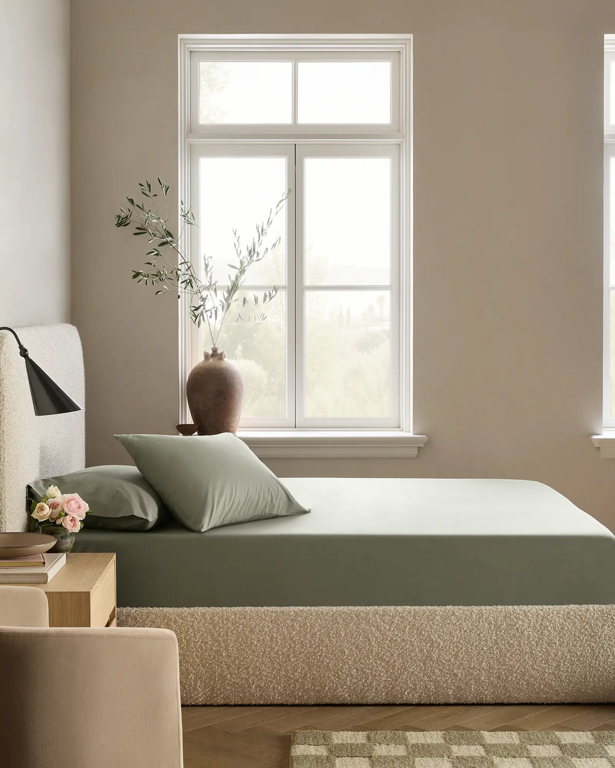 Organic Crisp Percale Fitted Sheet Set - US 0766