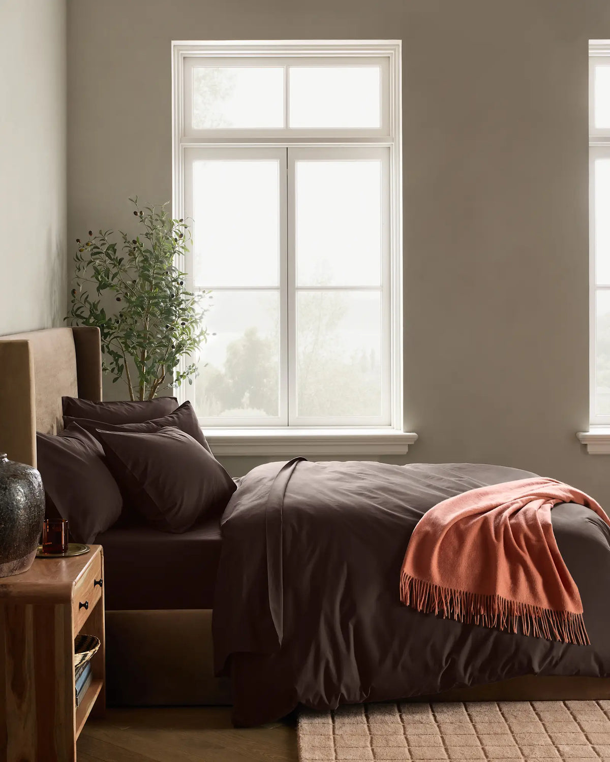 Organic Crisp Percale Deluxe Bedding Bundle - US 3670