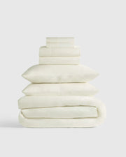 Organic Crisp Percale Deluxe Bedding Bundle - US 8223