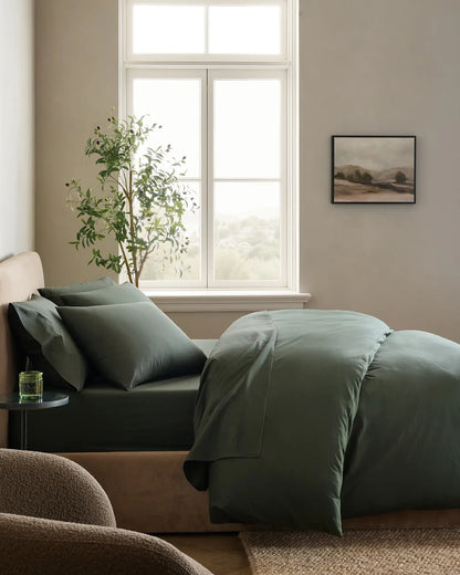 Organic Crisp Percale Duvet Cover - US 0195