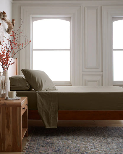 Organic Brushed Cotton Sheet Set - US 0328