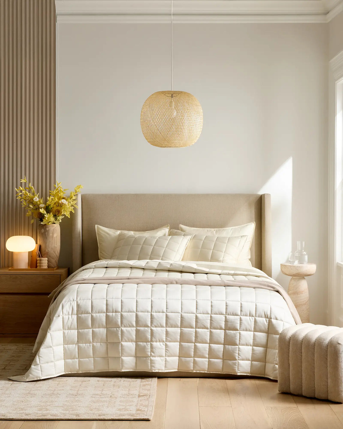 Bamboo Box Quilted Sham Set - US 1520