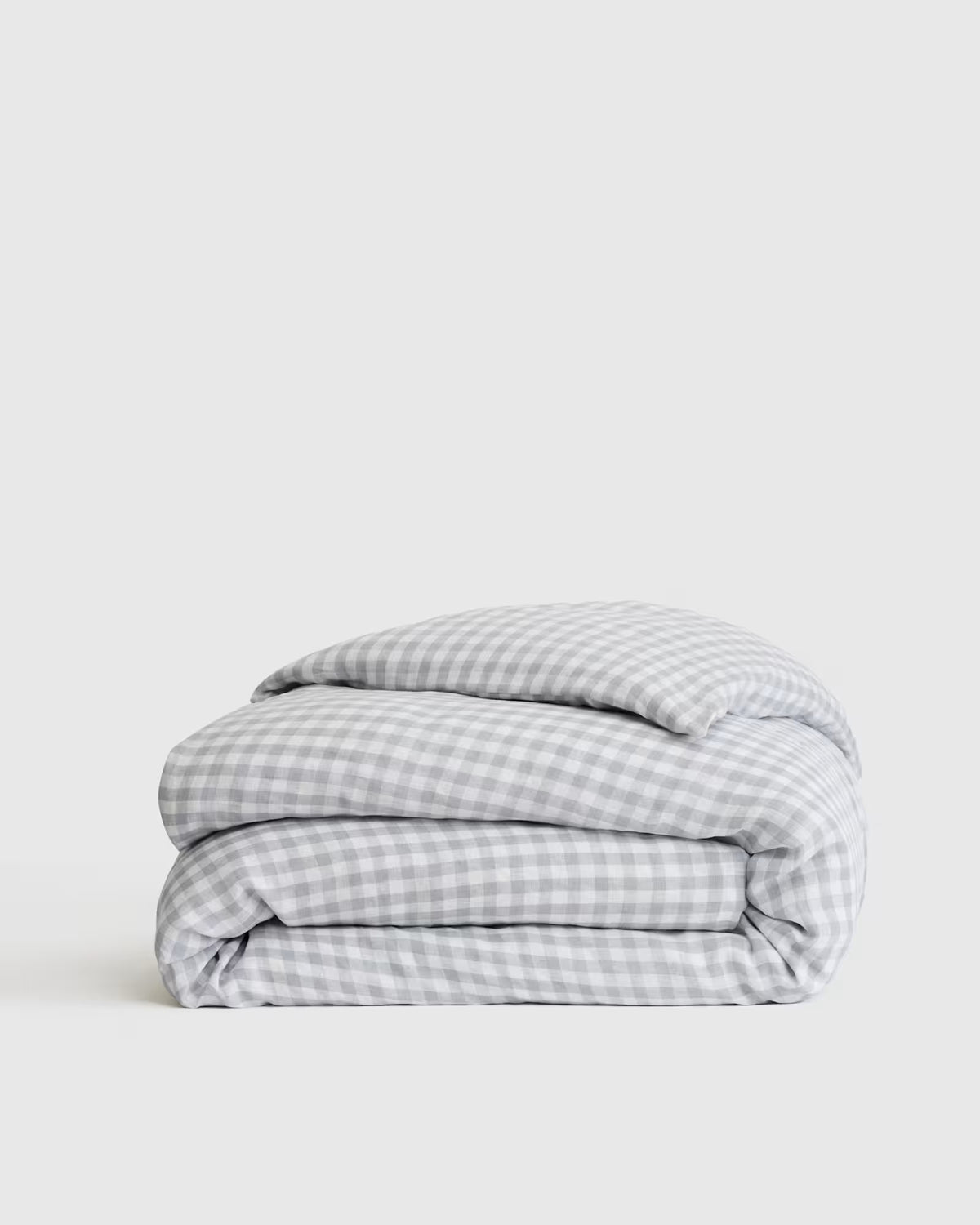 European Linen Gingham Duvet Cover - US 9391