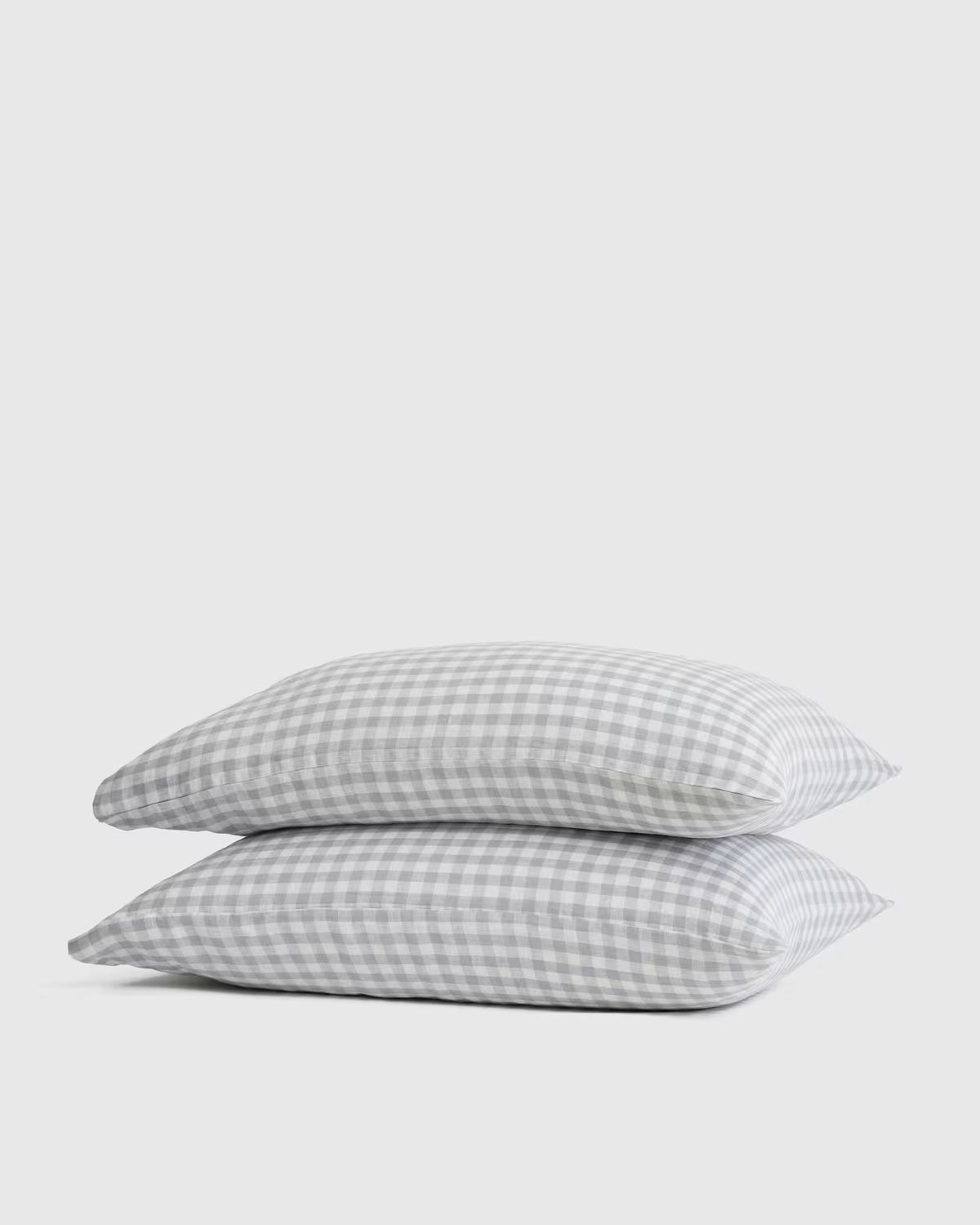 European Linen Gingham Pillowcase Set - US 7703