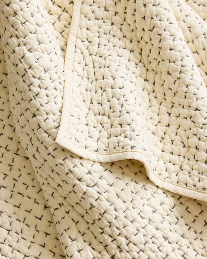 Organic Cotton Hand Stitched Quilt - US 6122