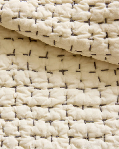 Organic Cotton Hand Stitched Quilt - US 6122